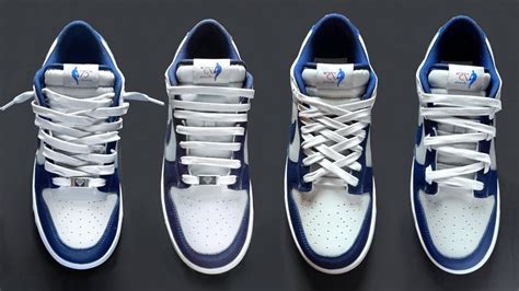 nike dunk lacing styles|nike shoe lace length chart.